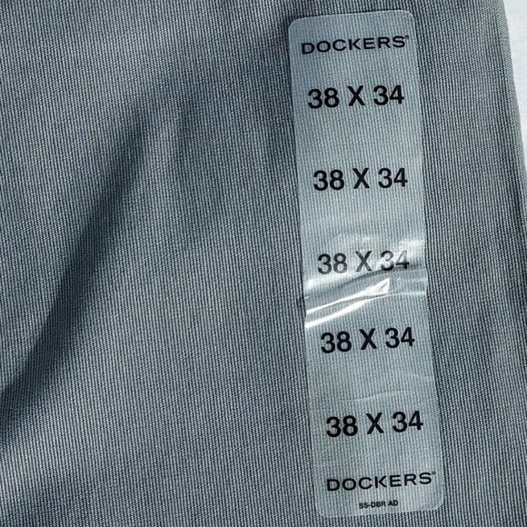 NWT Dockers Pacific 5 Pocket Straight Fit Grey Pants Men W38 L34 - Picture 6 of 10